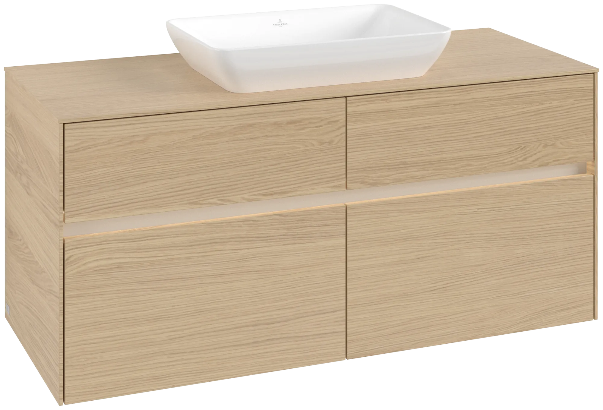 Villeroy & Boch Collaro Waschbeckenunterschrank C112B0, 1200x548x500mm, mit Beleuchtung