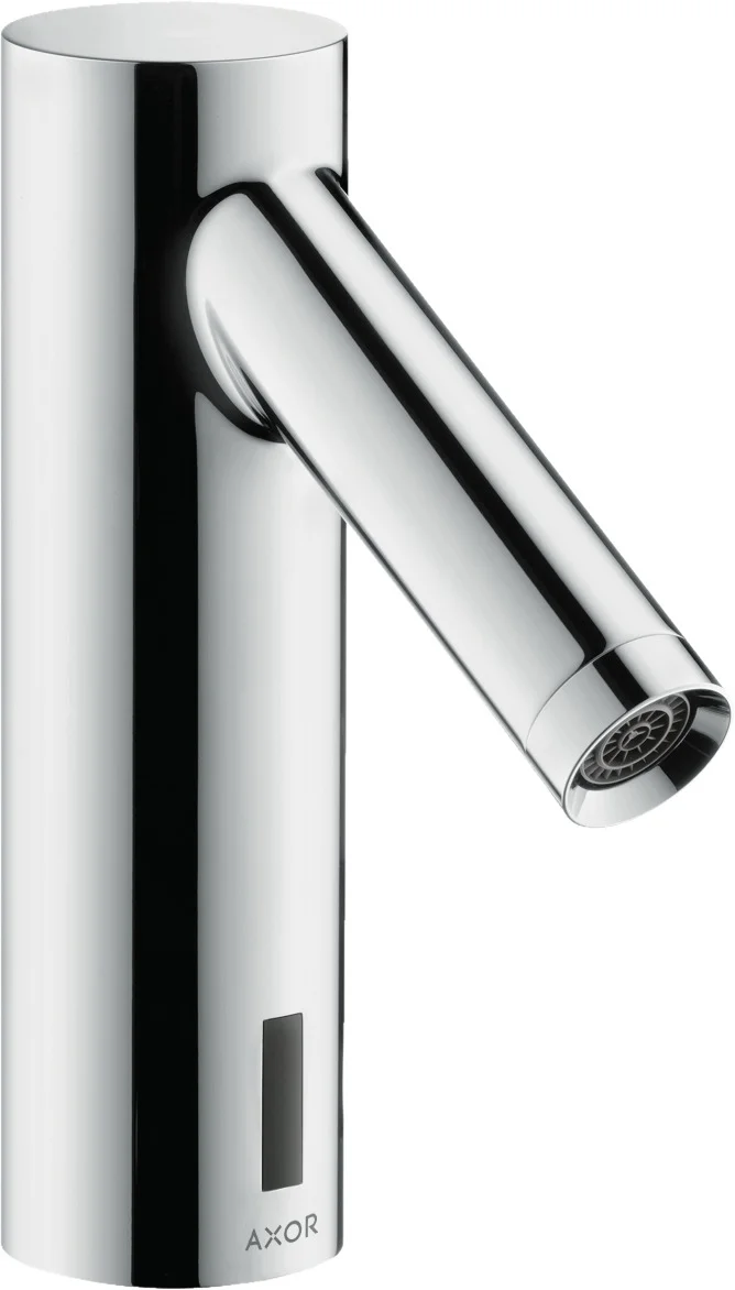 Hansgrohe AXOR Starck Elektronik-Waschtischmischer, Chrom, Ausladung 103 mm, Normalstrahl, max. Durchfluss 5 l/min, Temperatur voreinstellbar, für Durchlauferhitzer geeignet Hansgrohe AXOR Starck Elektronik-Waschtischmischer, Chrom, Ausladung 103 mm, Normalstrahl, max. Durchfluss 5 l/min, Temperatur voreinstellbar, für Durchlauferhitzer geeignet
