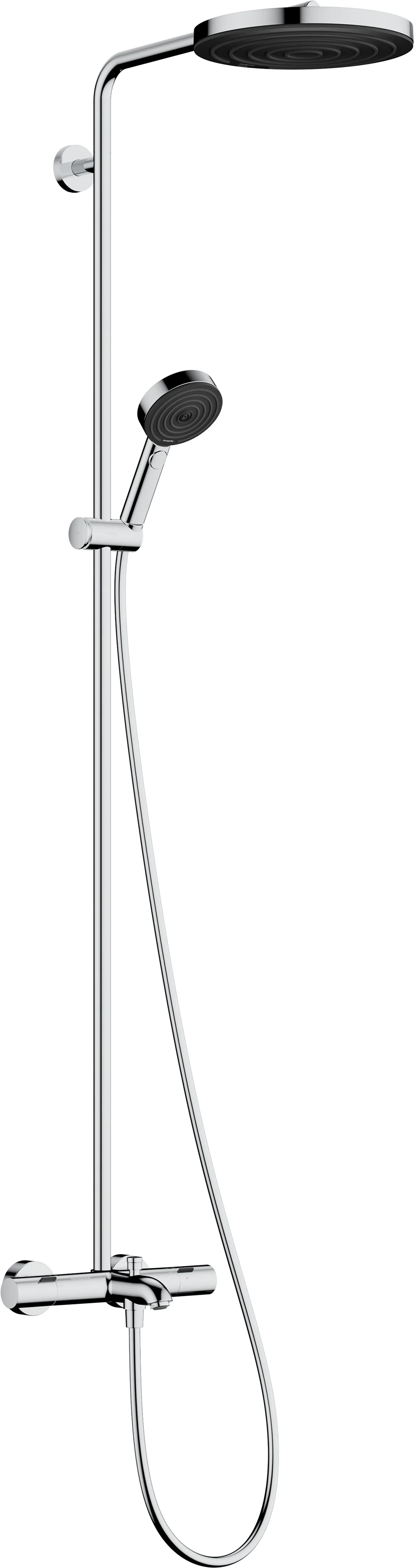 Hansgrohe Pulsify S Puro Showerpipe EcoSmart Aufputz chrom, 1jet Kopfbrause, 3 Verbraucher, DN15, 460 mm Brausearmlänge Hansgrohe Pulsify S Puro Showerpipe EcoSmart Aufputz chrom, 1jet Kopfbrause, 3 Verbraucher, DN15, 460 mm Brausearmlänge