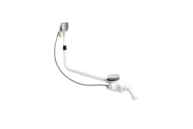 Bette Ab- und Überlaufgarnitur mit Zulauf „Plus 5“ Modell B622 1070 mm Bette Ab- und Überlaufgarnitur mit Zulauf „Plus 5“ Modell B622 1070 mm