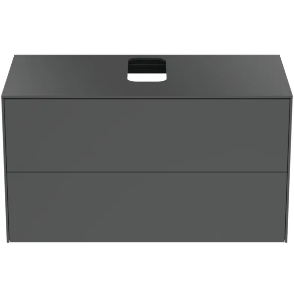 Ideal Standard Waschtischunterschrank Conca, 2 Auszüge, anthrazit