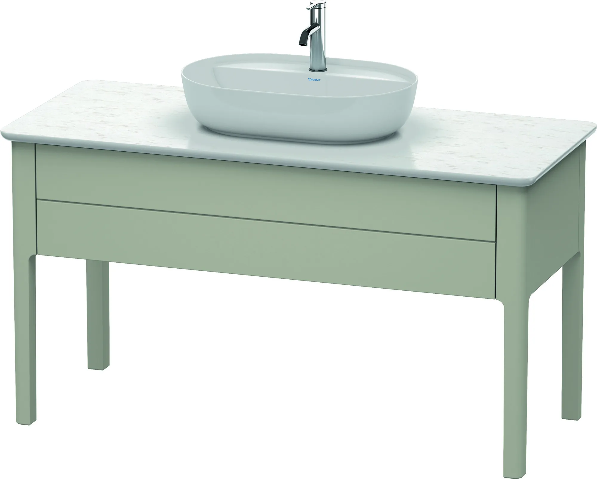 Duravit Waschtischunterschrank bodenstehend „Luv“ 133,8 × 74,3 × 57 cm Taupe Seidenmatt Duravit Waschtischunterschrank bodenstehend „Luv“ 133,8 × 74,3 × 57 cm Taupe Seidenmatt