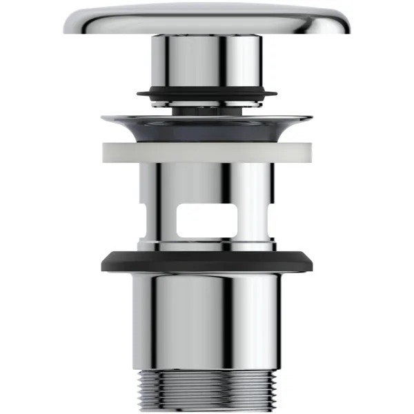 Ideal Standard Push-Open-Ventil quadratisch, Chrom, 120x85x85 mm, Serienübergreifend Ideal Standard Push-Open-Ventil quadratisch, Chrom, 120x85x85 mm, Serienübergreifend