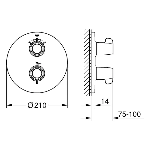 Grohe Grohtherm Special Thermostat-Wannenbatterie Fertigmontageset für Rapido T 35 500 chrom Grohe Grohtherm Special Thermostat-Wannenbatterie Fertigmontageset für Rapido T 35 500 chrom