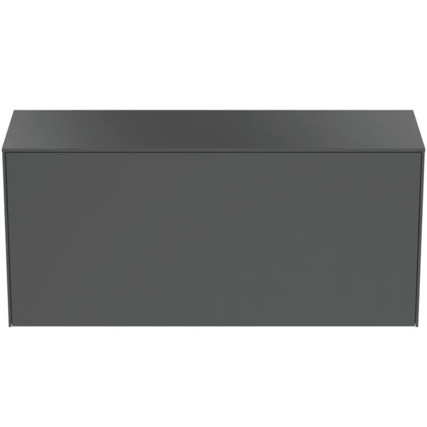 Ideal Standard Conca Waschtischunterschrank, Anthrazit matt, 1 Auszug, Push-Open mit Softclose, 1202x373x550 mm