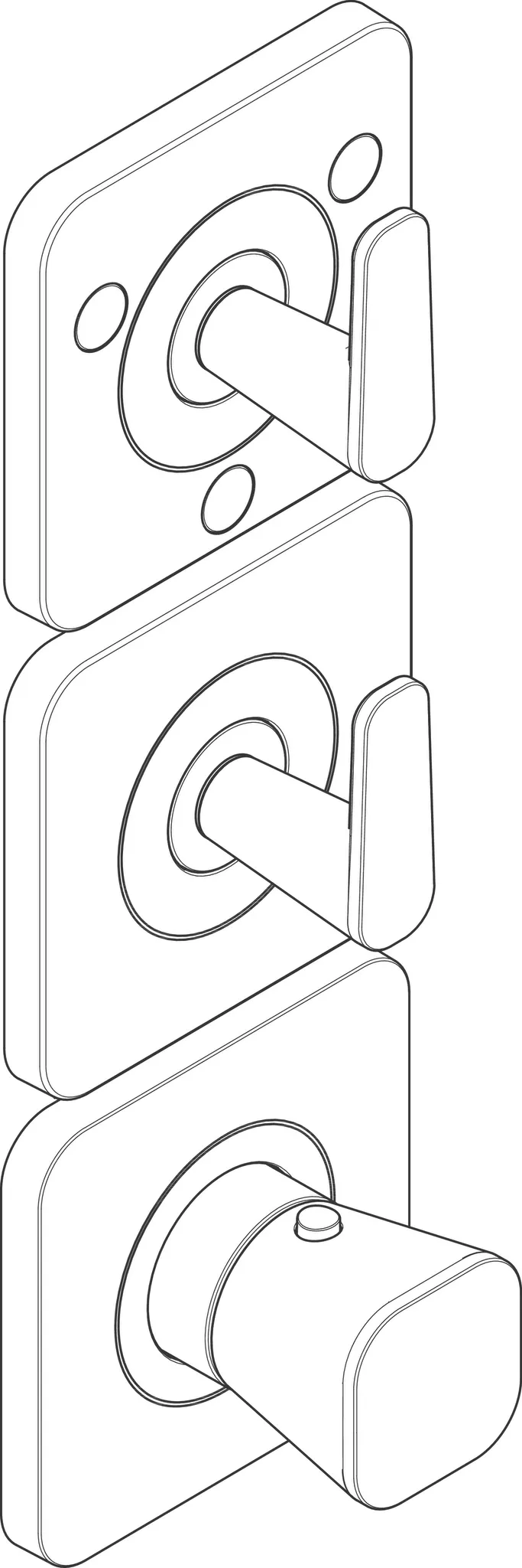 Hansgrohe AXOR Citterio C Thermostatmodul 380⁄120 Unterputz Cubic cut Brushed Red Gold Hansgrohe AXOR Citterio C Thermostatmodul 380⁄120 Unterputz Cubic cut Brushed Red Gold