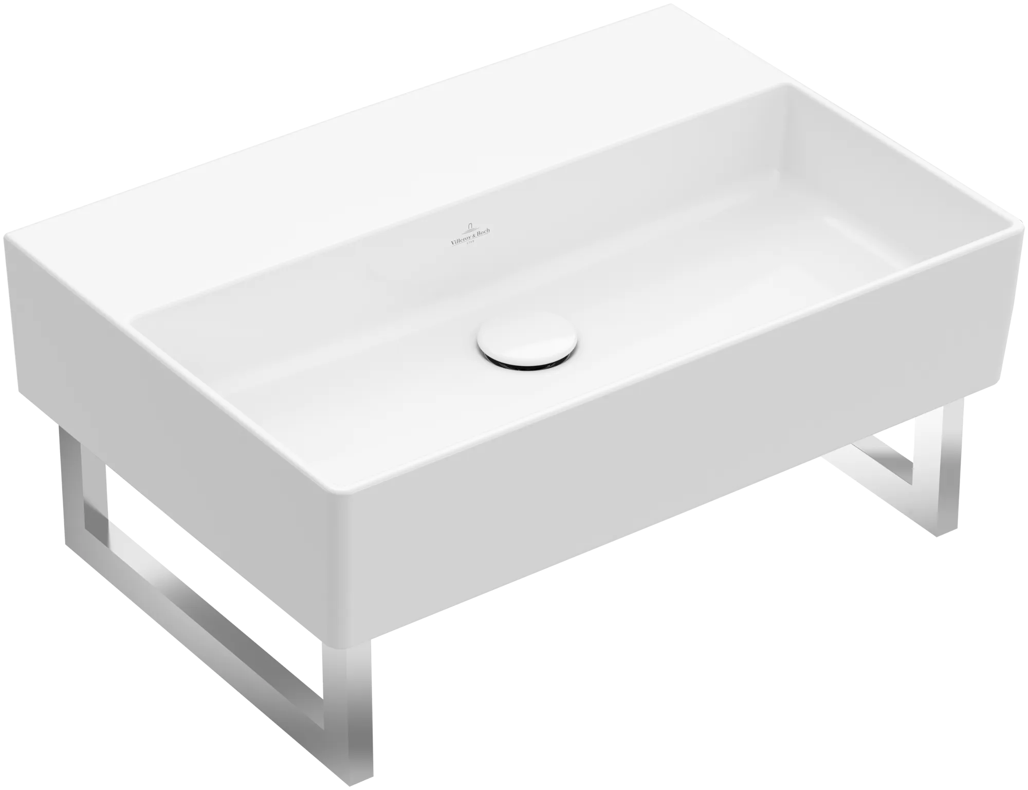 Villeroy & Boch Memento 2.0 Waschbecken TitanCeram 600x420mm Rechteck ohne Überlauf Weiß Alpin Villeroy & Boch Memento 2.0 Waschbecken TitanCeram 600x420mm Rechteck ohne Überlauf Weiß Alpin