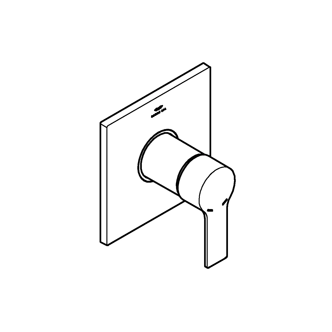 Grohe Allure Einhand-Brausebatterie Fertigmontageset für Rapido SmartBox satin graphite Grohe Allure Einhand-Brausebatterie Fertigmontageset für Rapido SmartBox satin graphite