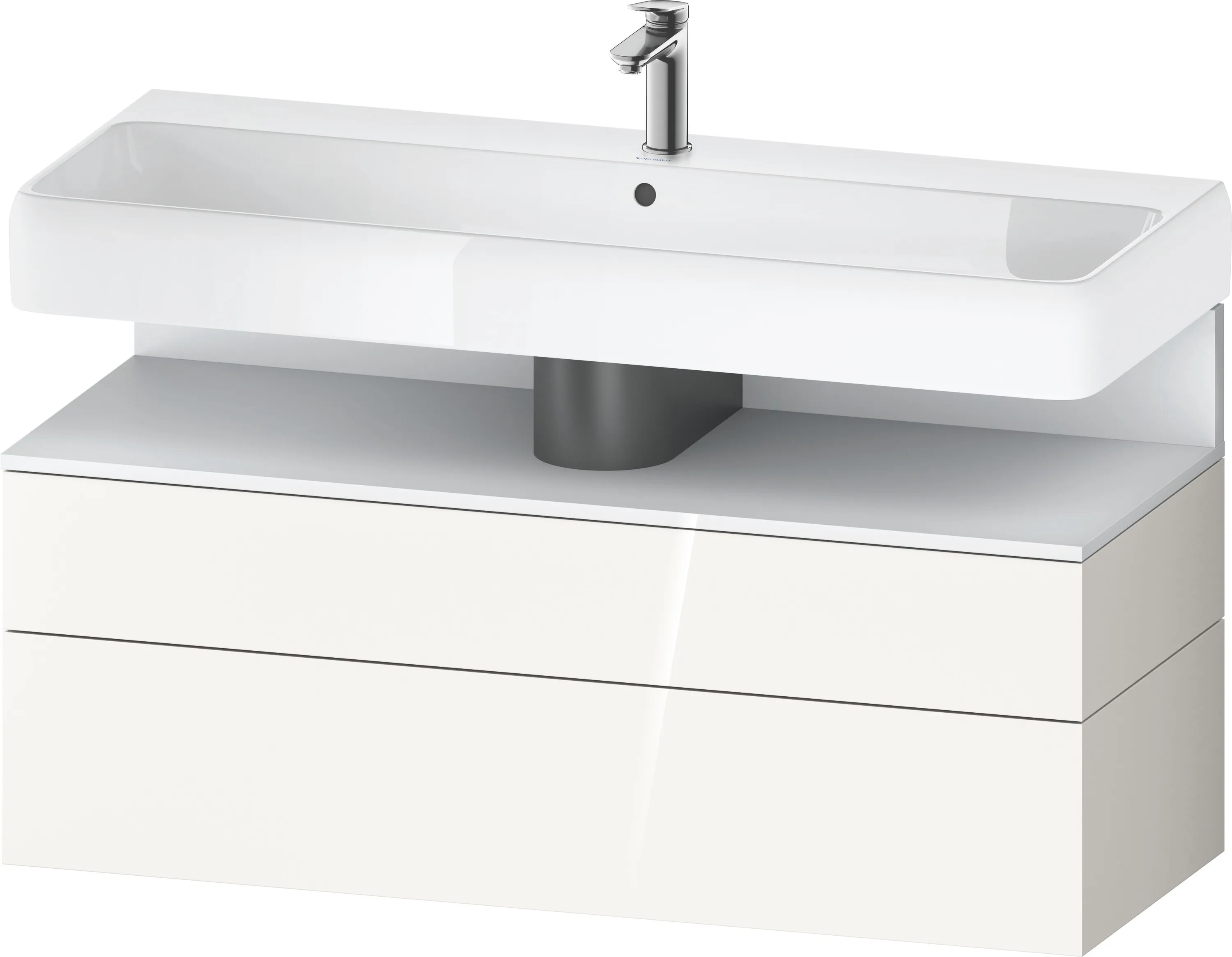 Duravit Waschtischunterschrank wandhängend „Qatego“ 119 × 59 × 47 cm, ohne Beleuchtung