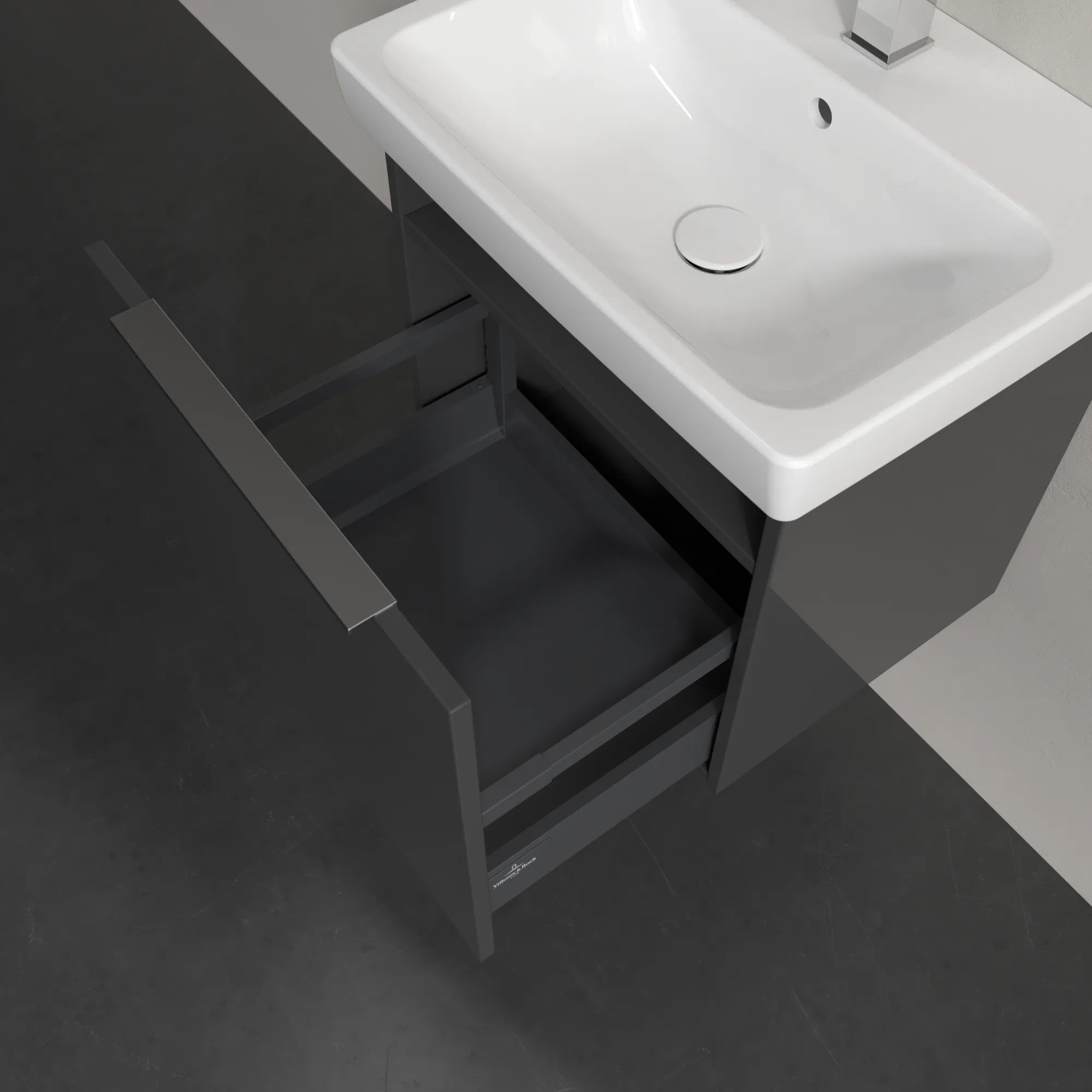 Villeroy & Boch Architectura Waschbeckenunterschrank B88500, 500x470x415 mm, Grey