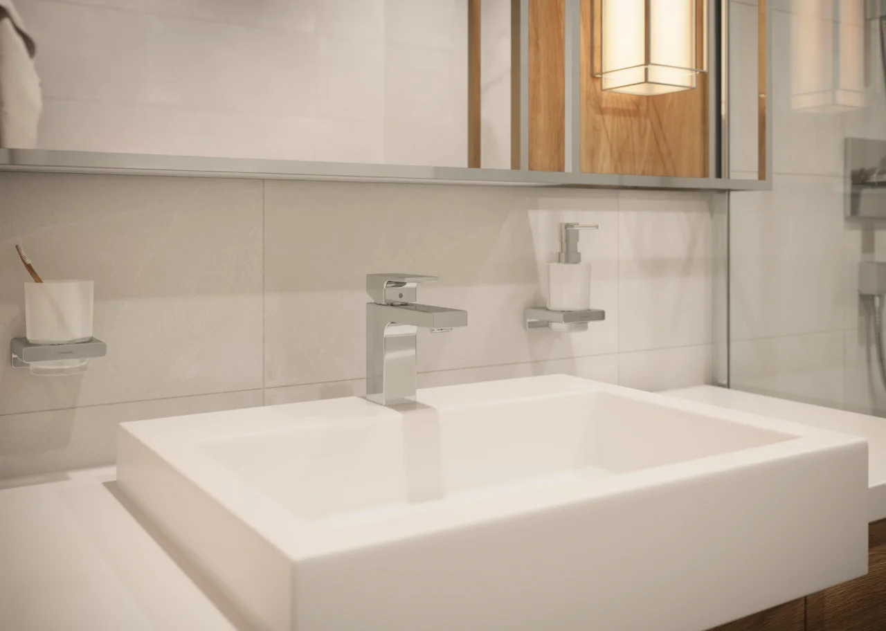 Hansgrohe AddStoris Q Lotionspender Chrom, Wandmontage, 200 ml Füllmenge, 2 ml Dosiermenge, mit Befestigungsmaterial, verdeckte Befestigung Hansgrohe AddStoris Q Lotionspender Chrom, Wandmontage, 200 ml Füllmenge, 2 ml Dosiermenge, mit Befestigungsmaterial, verdeckte Befestigung