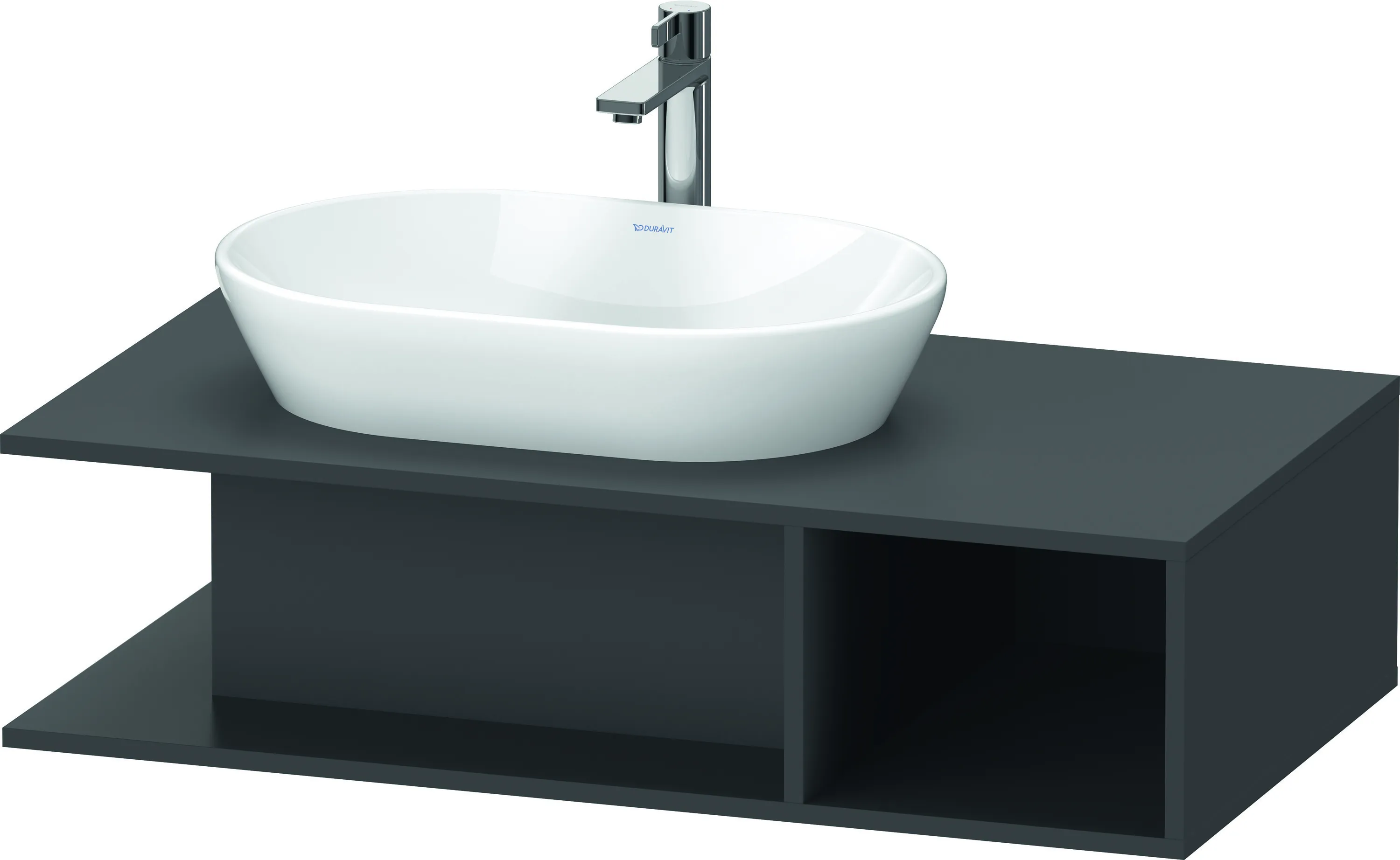Duravit Waschtischunterschrank wandhängend „D-Neo“ 100 × 26 × 55 cm Graphit Matt Duravit Waschtischunterschrank wandhängend „D-Neo“ 100 × 26 × 55 cm Graphit Matt