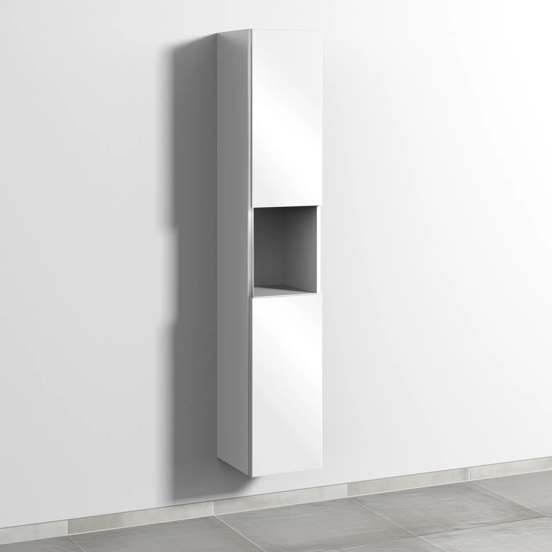 Sanipa Hochschrank „3way“ 300 × 1700 × 345 mm Anschlag rechts, in Weiß (glanz), Anschlag rechts