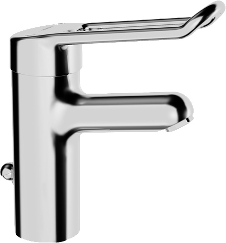 Einhand-Waschtischarmatur „Medipro“ Ausladung 120 mm in Chrom Einhand-Waschtischarmatur „Medipro“ Ausladung 120 mm in Chrom