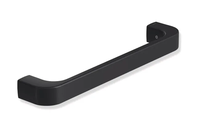 HEWI Haltegriff „System 800“ in Schwarz tiefmatt, Befestigung verdeckt HEWI Haltegriff „System 800“ in Schwarz tiefmatt, Befestigung verdeckt