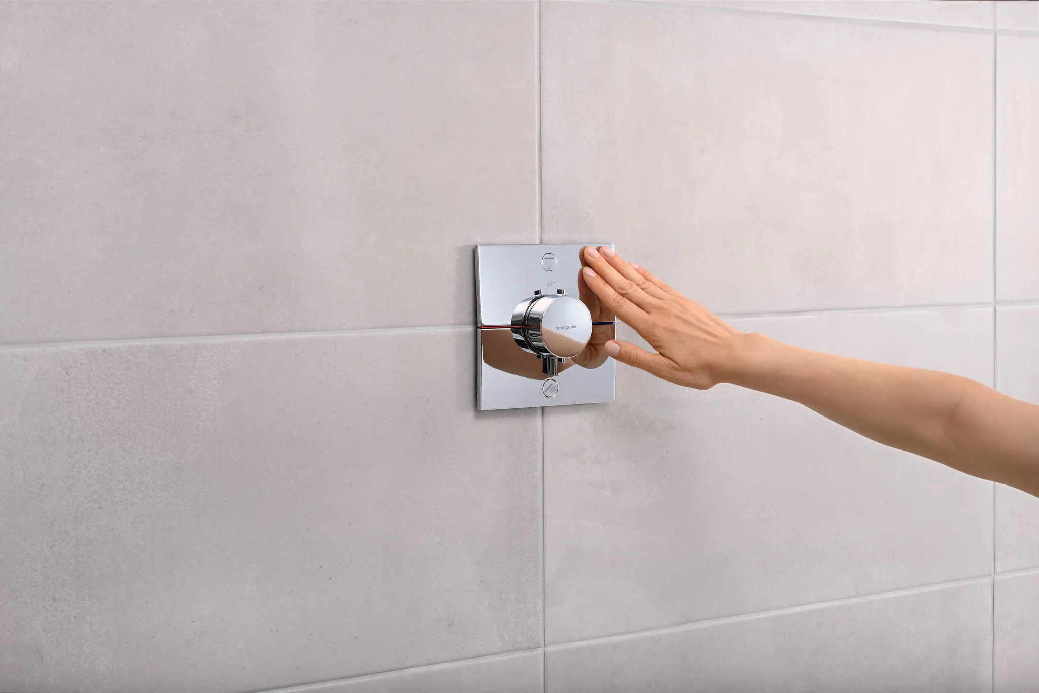 ShowerSelect Comfort E Thermostat Unterputz für 2 Verbraucher Chrom ShowerSelect Comfort E Thermostat Unterputz für 2 Verbraucher Chrom