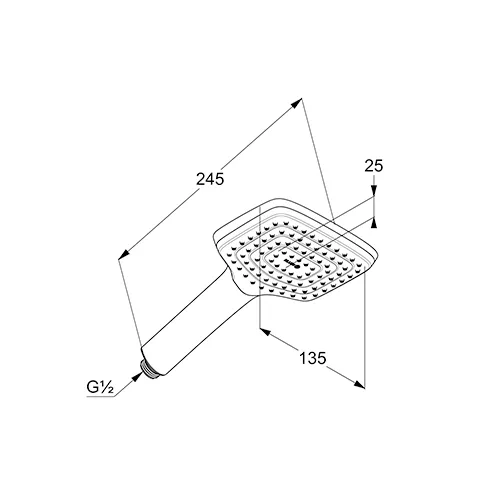 Kludi FRESHLINE Handbrause CL 1 S DN 15 chrom Kludi FRESHLINE Handbrause CL 1 S DN 15 chrom