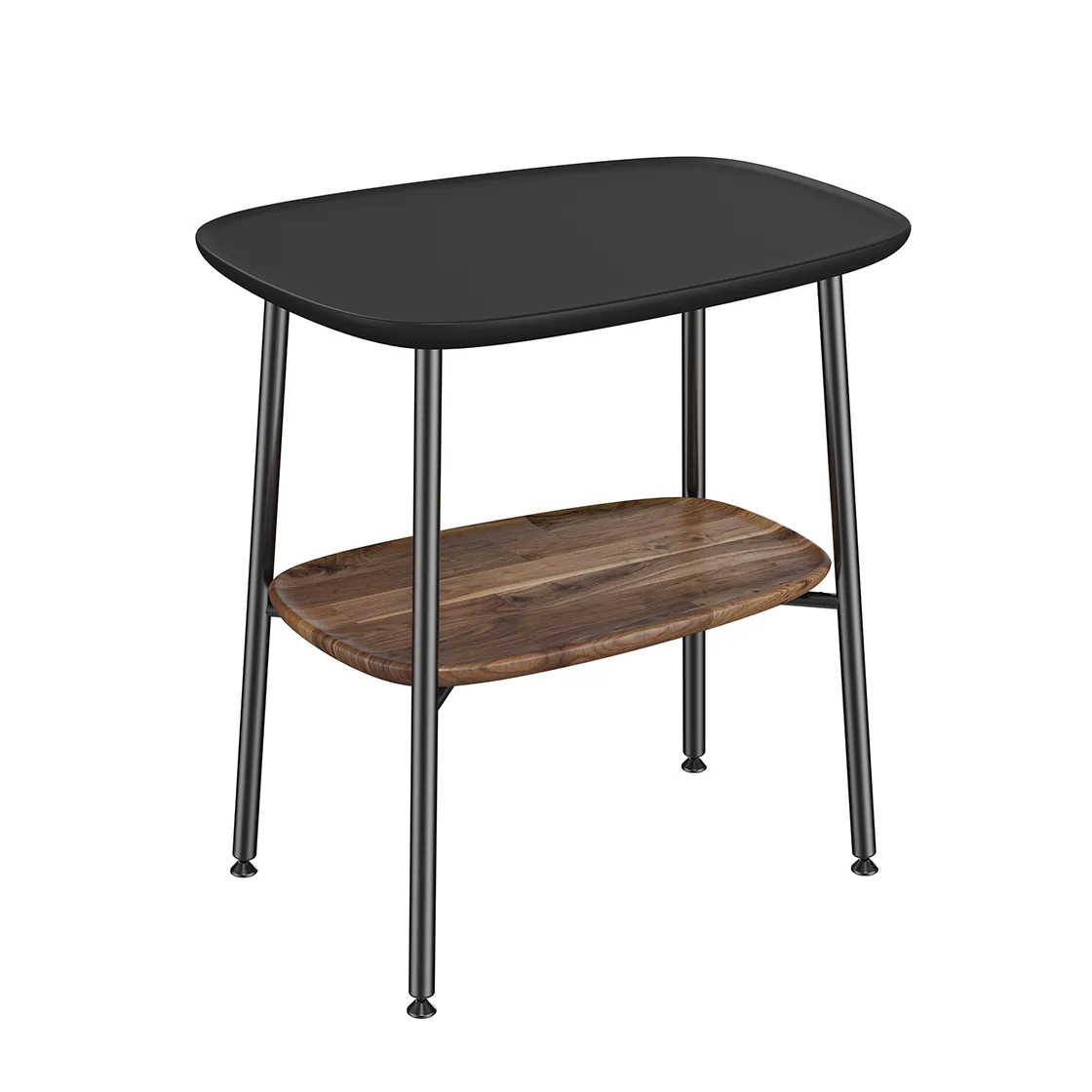 VitrA Plural Beistelltisch 57 x 59 cm Eiche Dunkel Echtholz Schwarz Matt VitrA Plural Beistelltisch 57 x 59 cm Eiche Dunkel Echtholz Schwarz Matt