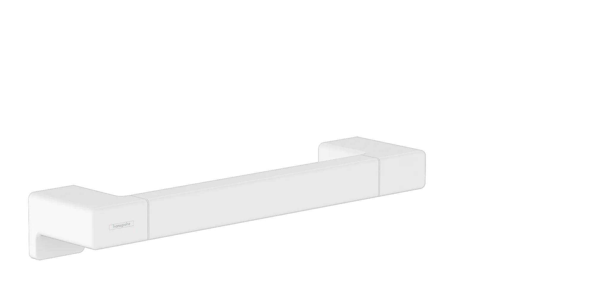 Hansgrohe AddStoris Q Haltestange mattweiß, 348 mm Länge, Wandmontage mit verdeckter Befestigung