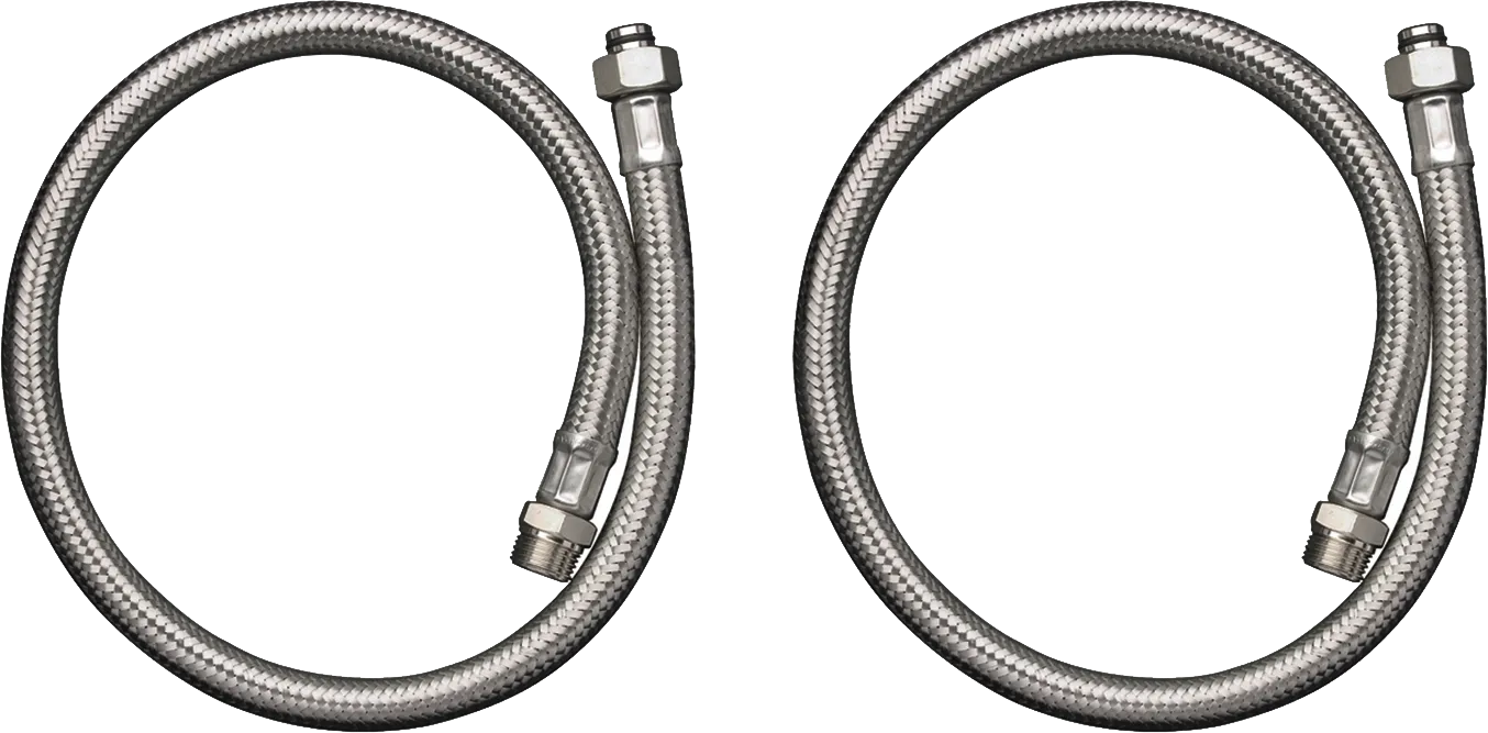 Hansgrohe Anschlussschlauchset für 2-Loch Wannenrandarmatur mit Thermostat Hansgrohe Anschlussschlauchset für 2-Loch Wannenrandarmatur mit Thermostat