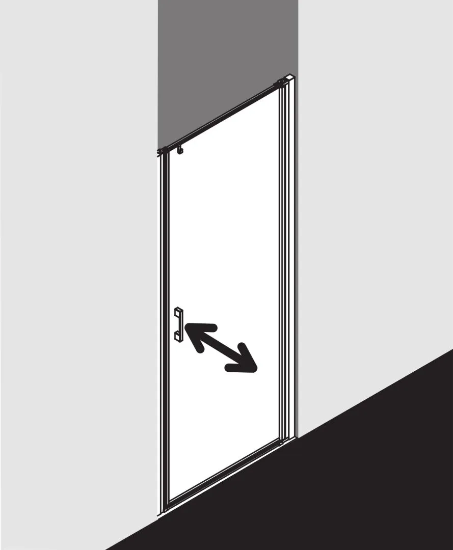 Kermi Duschtür Pendeltür 1-flügelig rechts für Nische und Ecke „LIGA“ 185 cm Glas Klar, Profile Silber Mattglanz, Drehtür einteilig Kermi Duschtür Pendeltür 1-flügelig rechts für Nische und Ecke „LIGA“ 185 cm Glas Klar, Profile Silber Mattglanz, Drehtür einteilig