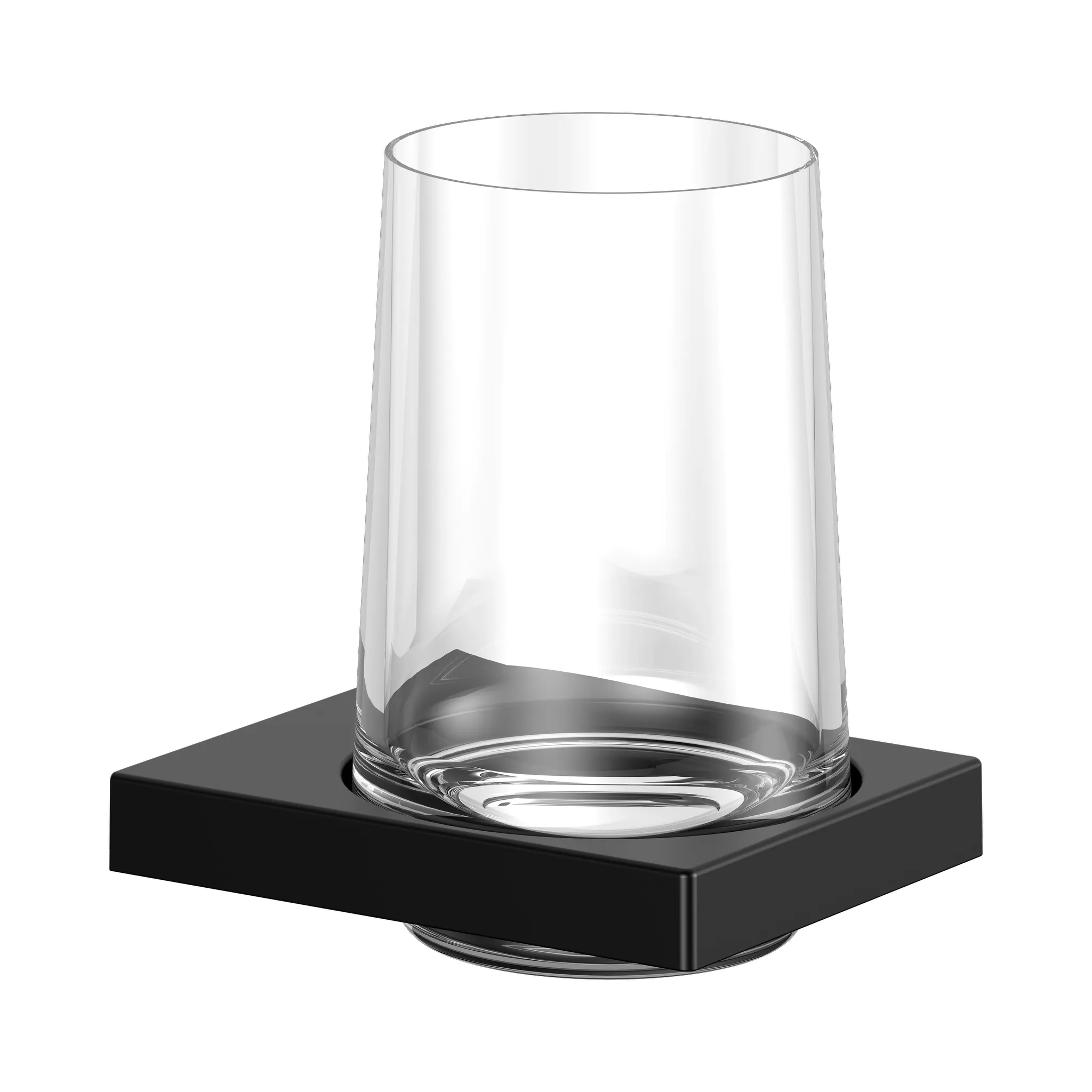 Edition 11 11150379000 Glashalter mit Echtkristall-Glas schwarz matt