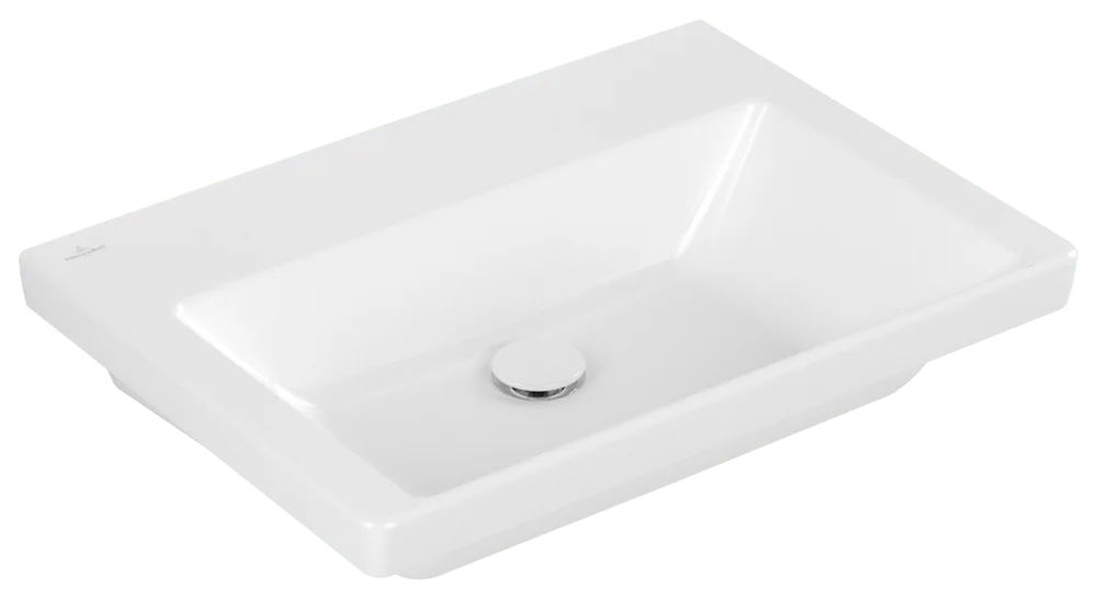 Villeroy & Boch Subway 3.0 Schrankwaschtisch, 650x470x165mm, weiß Alpin, TitanCeram, glänzend, Wandmontage