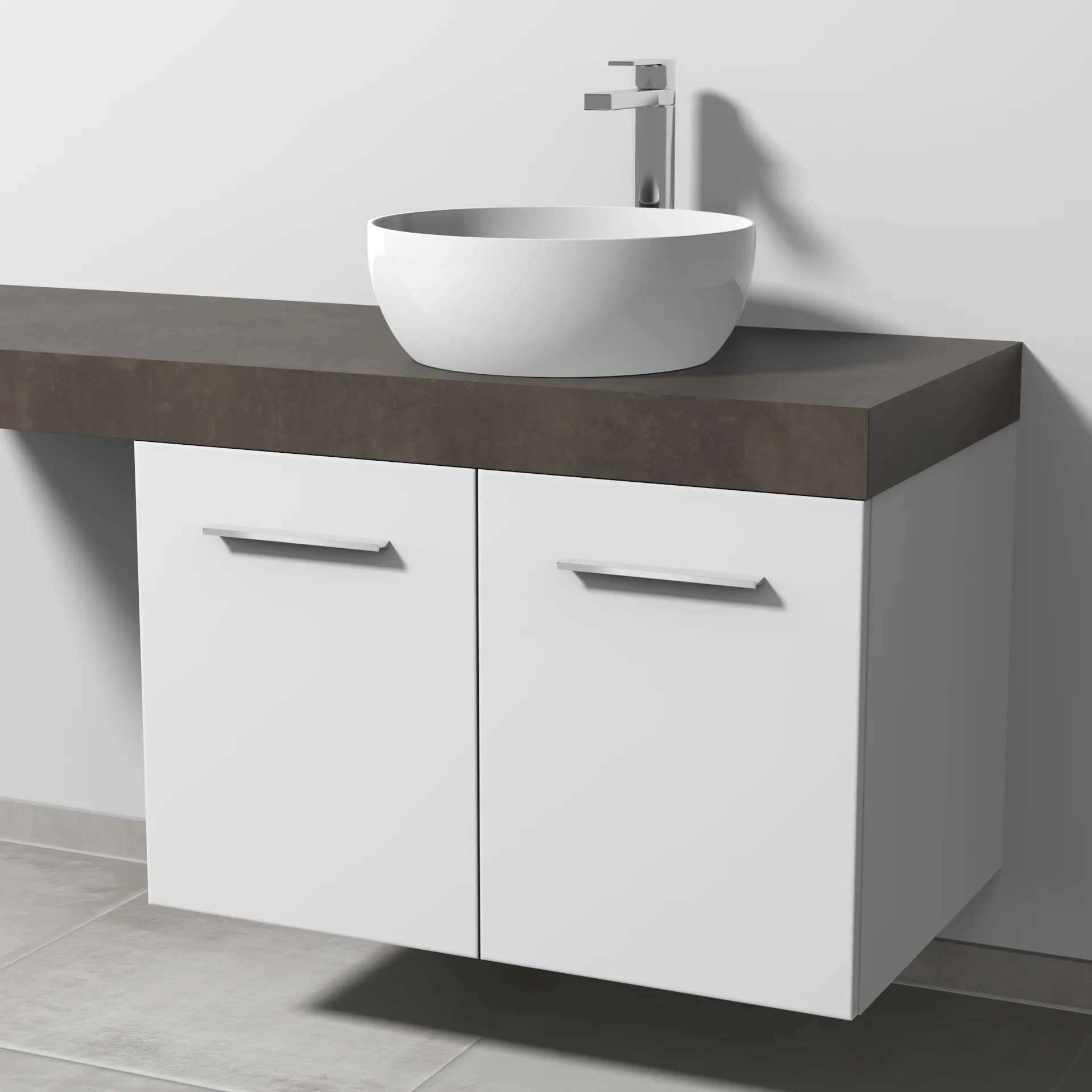 Sanipa Waschtischunterschrank „2morrow“ 800 × 510 × 520 mm in Weiß-Soft