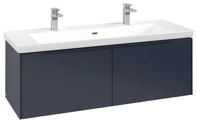 Villeroy & Boch Waschtischunterschrank „Subway 3.0“ für Schrankwaschtisch 1272 × 429 × 478 mm Marine Blue, für Becken mittig