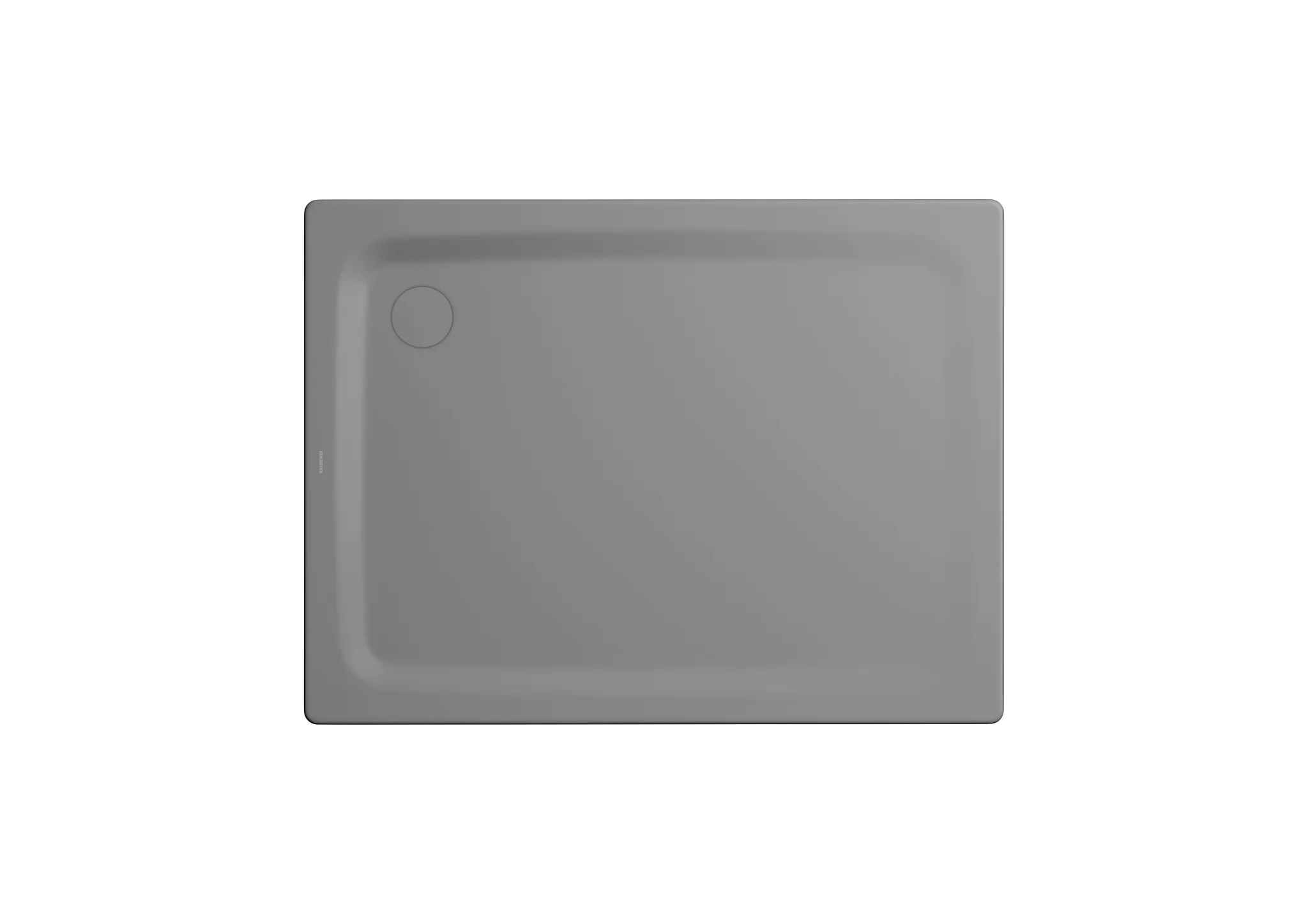 Kaldewei SUPERPLAN CLASSIC Duschfläche mit Wannenträger, 750 x 900 mm, 25 mm tief, cool grey 40, Perl-Effekt