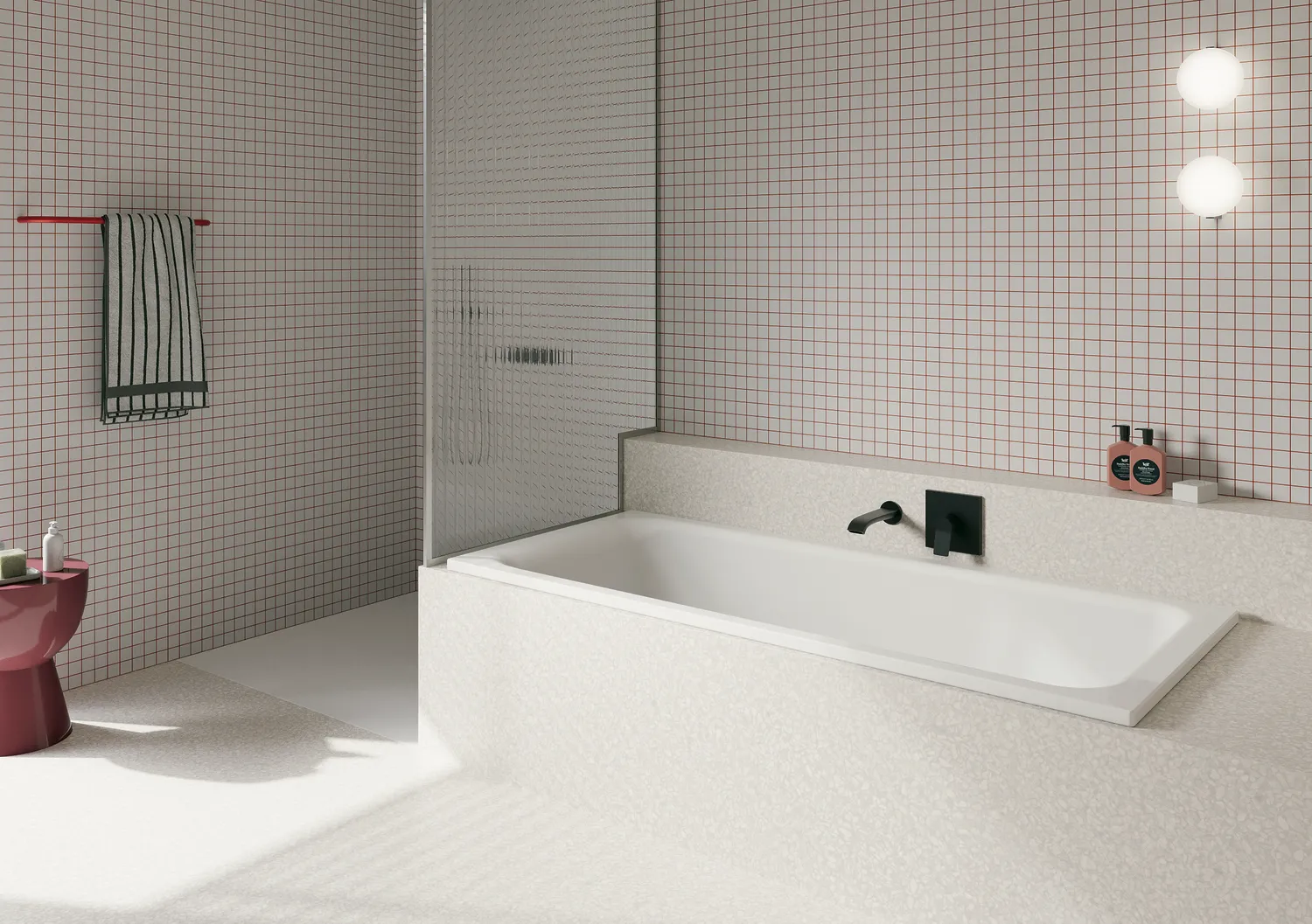 BetteSelect Badewanne Rechteck, weiß, 1600 x 700 mm, 420/30 mm Höhe, Einbau mit Unterbau, schallreduzierende Antidröhn-Matte inklusive
