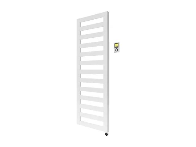 Purmo Figuresse Rasp E BH 1222 BL 600, RAL 9016, 400W Design-Badheizkörper Purmo Figuresse Rasp E BH 1222 BL 600, RAL 9016, 400W Design-Badheizkörper