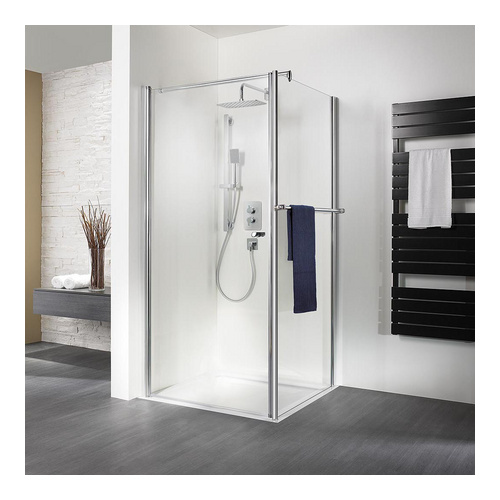 HSK teilgerahmte Seitenwand „Exklusiv“ Glas Linea 02, Profile Pergamon, für #Türbreite#, Sondergröße HSK teilgerahmte Seitenwand „Exklusiv“ Glas Linea 02, Profile Pergamon, für #Türbreite#, Sondergröße