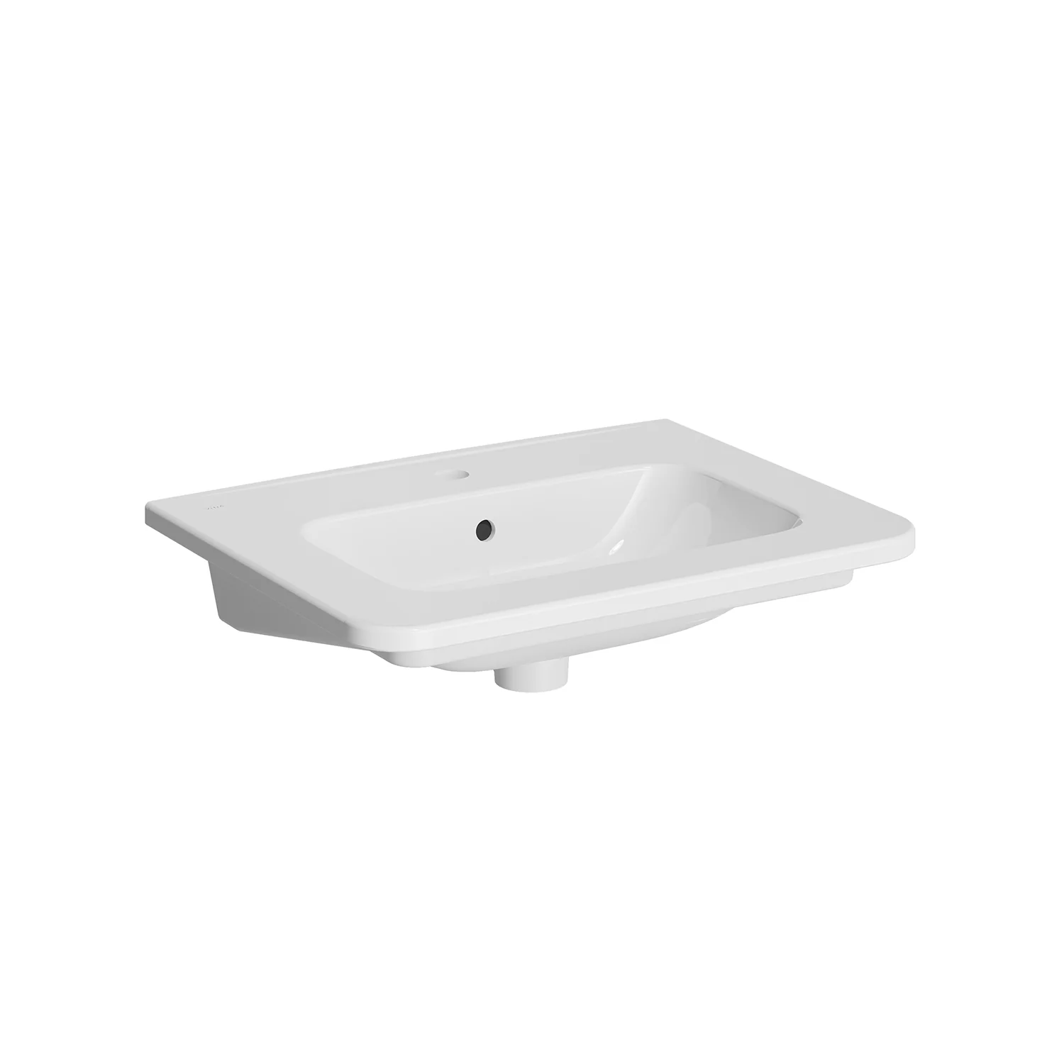 New S20 Round Möbelwaschtisch mit Hahnloch mittig 60 x 46 x 17 cm (BxTxH) Weiß Hochglanz New S20 Round Möbelwaschtisch mit Hahnloch mittig 60 x 46 x 17 cm (BxTxH) Weiß Hochglanz