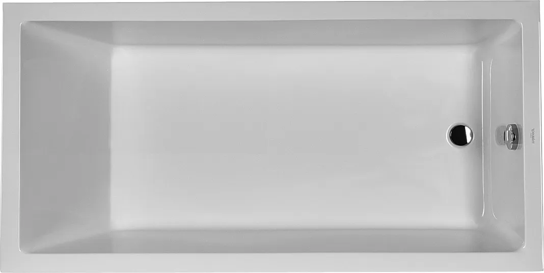 Duravit Badewanne „Starck“ rechteck 1800 × 900 mm, Fußablauf in Weiß Duravit Badewanne „Starck“ rechteck 1800 × 900 mm, Fußablauf in Weiß