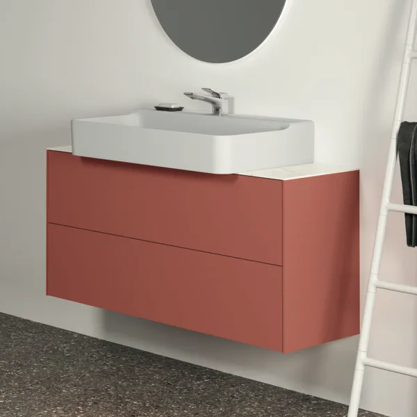 Ideal Standard Waschtischunterschrank „Conca“ 120 × 54 × 37,3 cm Sunset matt lackiert