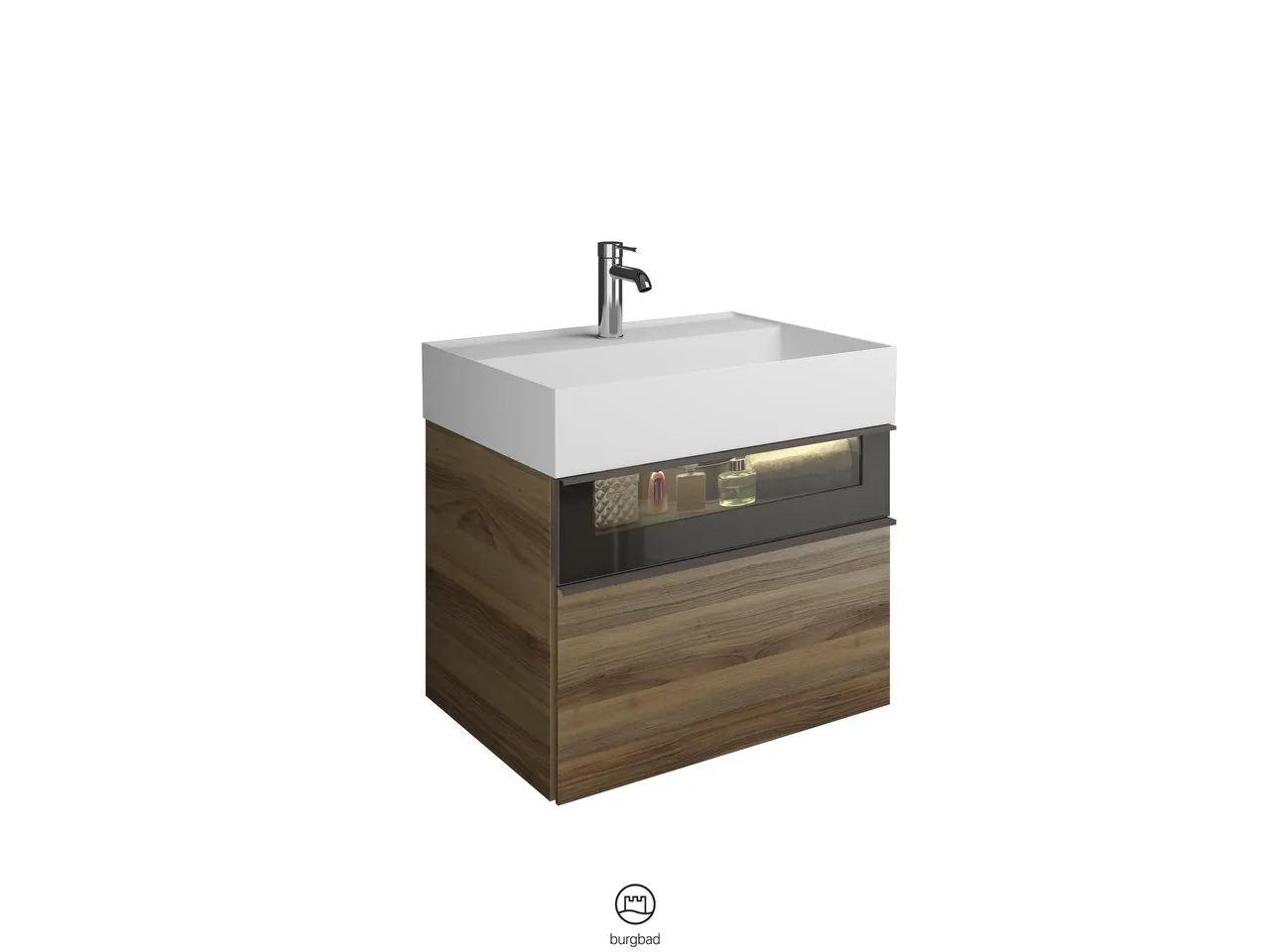 burgbad Badmöbelset „Yumo“ in Eiche Dekor Cashmere burgbad Badmöbelset „Yumo“ in Eiche Dekor Cashmere