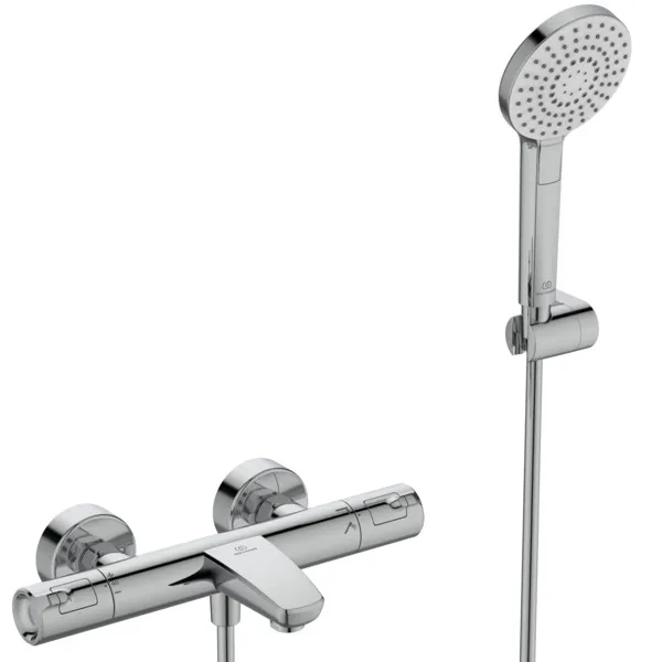 Badethermostat Aufputz Ceratherm T50 mit Handbrauseset Chrom Badethermostat Aufputz Ceratherm T50 mit Handbrauseset Chrom
