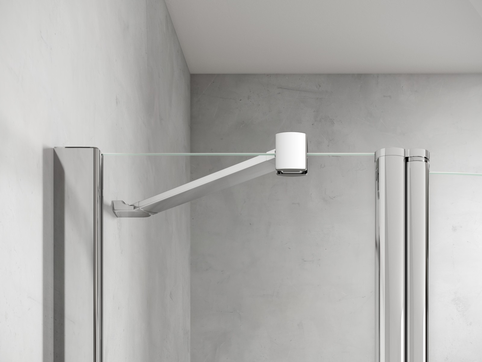 HSK teilgerahmte Eckeinstieg an Nebenteil mit Drehfalttür „Exklusiv 2.0“ Glas Klar hell, Profile Alu Silber-matt HSK teilgerahmte Eckeinstieg an Nebenteil mit Drehfalttür „Exklusiv 2.0“ Glas Klar hell, Profile Alu Silber-matt