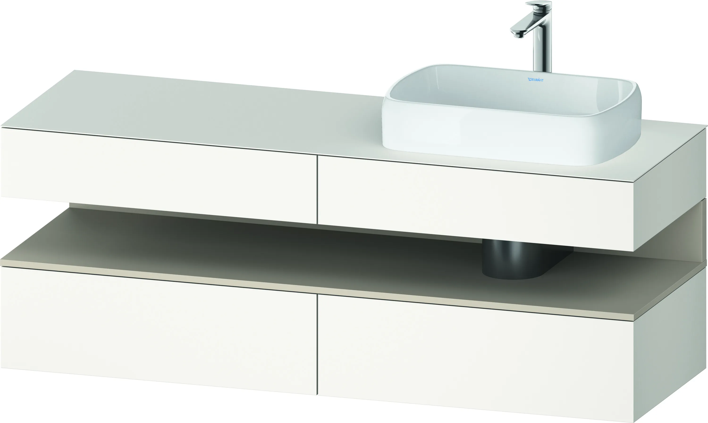 Duravit Waschtischunterschrank wandhängend „Qatego“ 160 × 60 × 55 cm