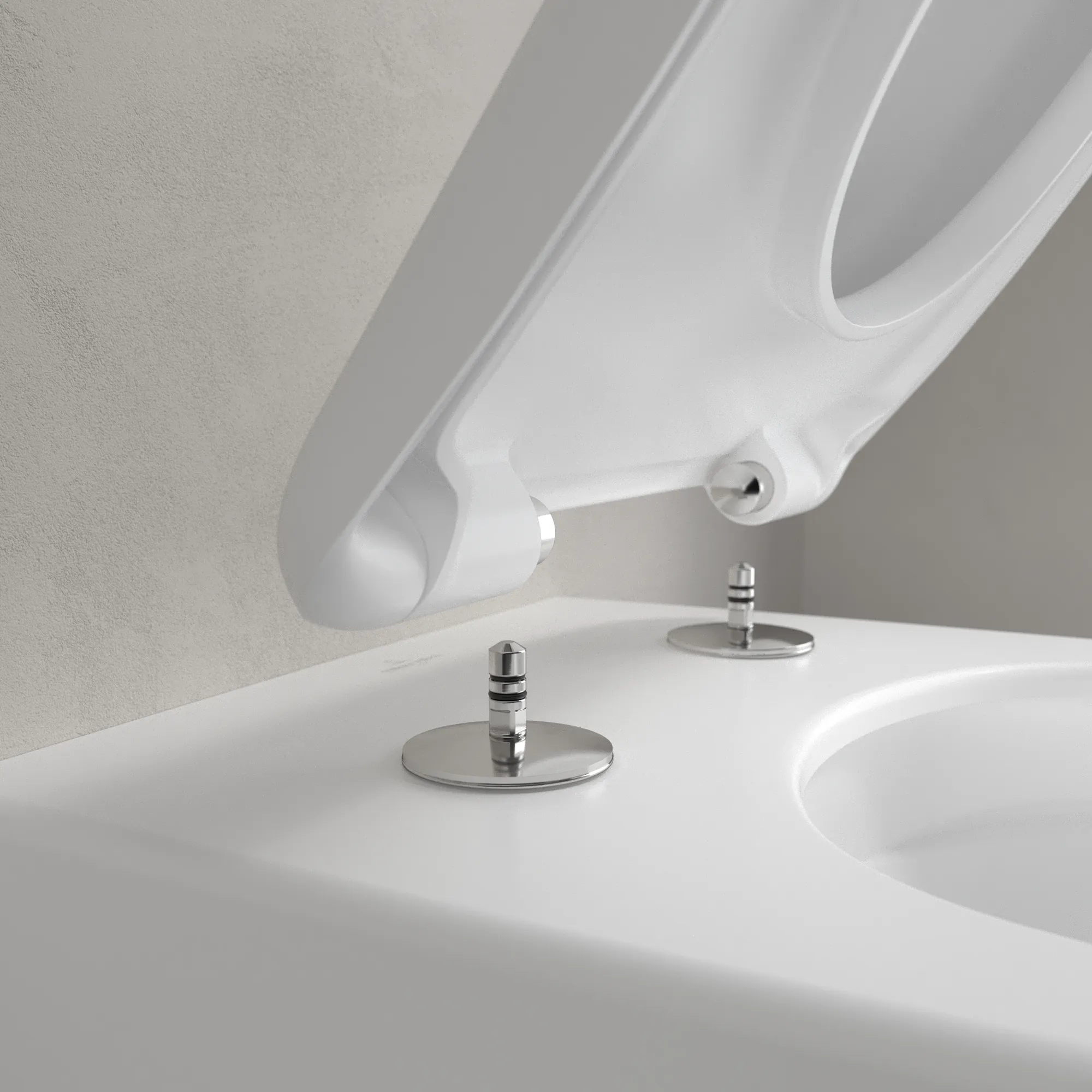 Villeroy & Boch Tiefspül-WC Antao 4674T0, spülrandlos, wandhängend, Stone White CeramicPlus, 370x560 mm, Höhe 355 mm, TwistFlush-Technologie Villeroy & Boch Tiefspül-WC Antao 4674T0, spülrandlos, wandhängend, Stone White CeramicPlus, 370x560 mm, Höhe 355 mm, TwistFlush-Technologie