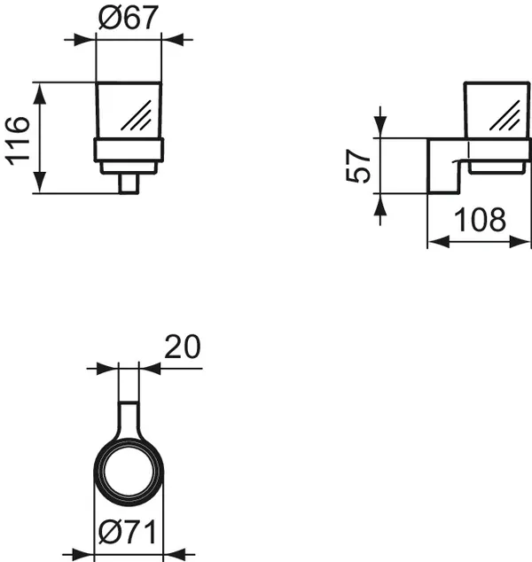 Zahnbecher Connect Chrom Zahnbecher Connect Chrom