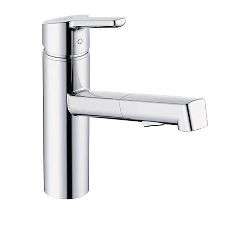 Kludi-M3 Spültisch-Einhandmischer mit Geschirrbrause ND chrom - Chromoptik für zeitloses Design