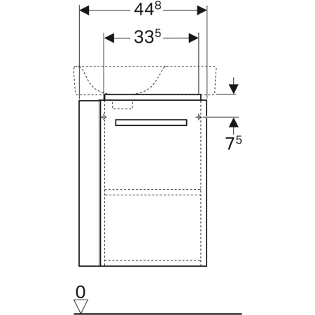 Geberit Waschtischunterschrank „Renova Comprimo“ Geberit Waschtischunterschrank „Renova Comprimo“