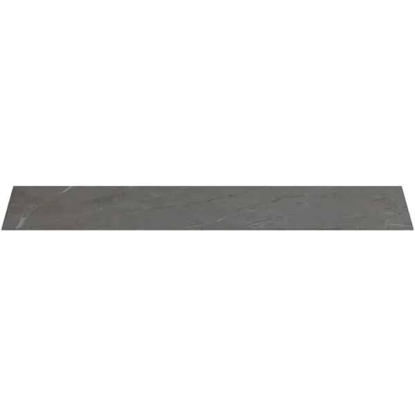 Waschtischplatte Conca, aus Keramik, 1202x373x6mm, Marmor Noir Desir