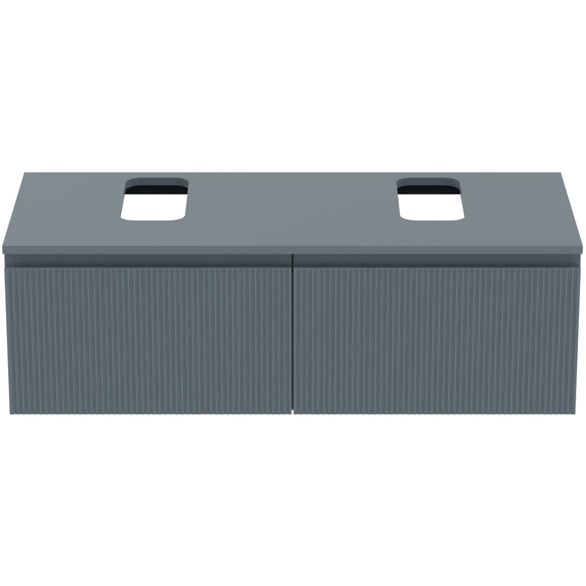 Ideal Standard Waschtischunterschrank Finesse Ausschnitt links/rechts 1202x505x378mm 2 Auszüge Aschblau matt Ideal Standard Waschtischunterschrank Finesse Ausschnitt links/rechts 1202x505x378mm 2 Auszüge Aschblau matt