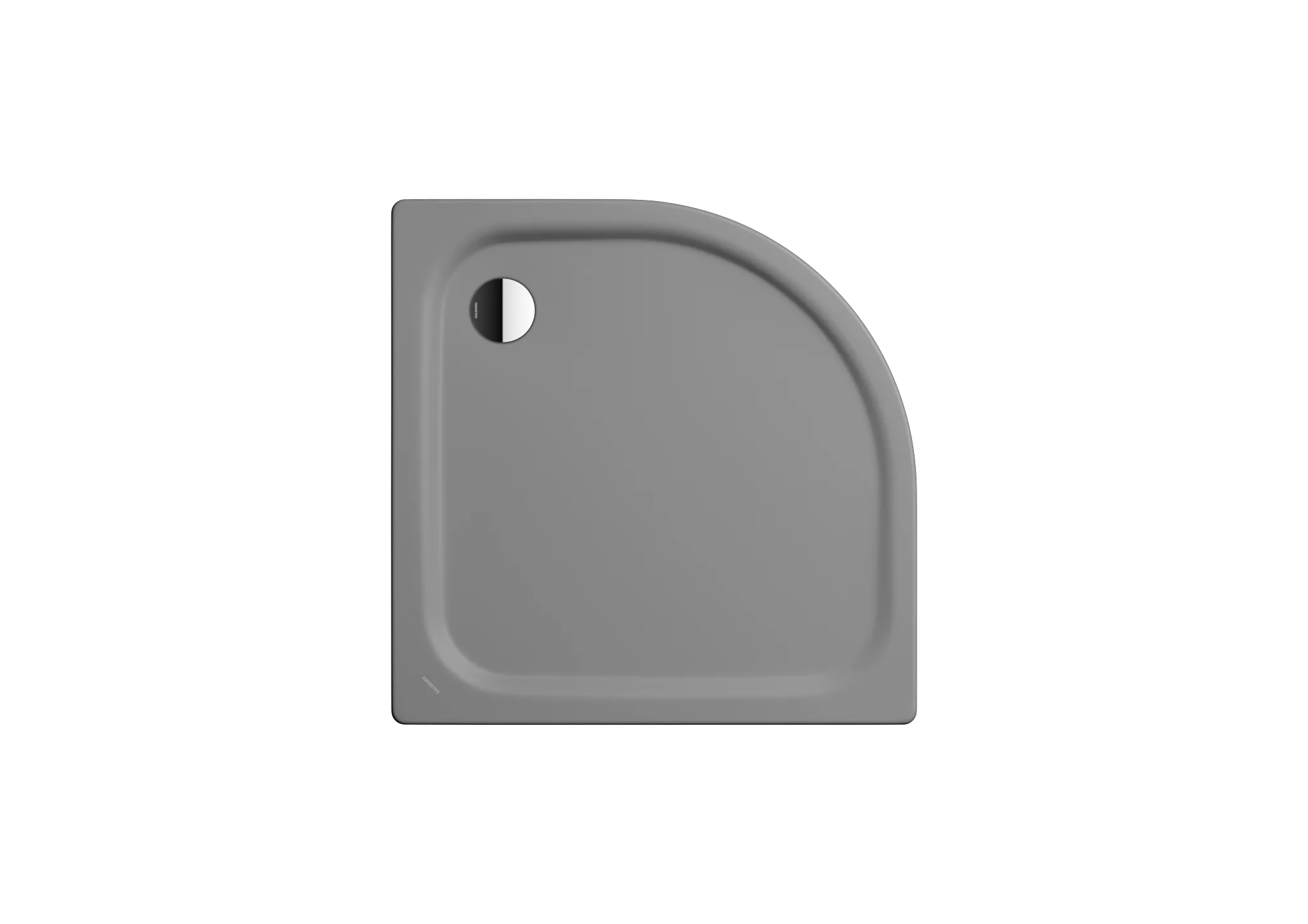 Kaldewei viertelkreis Duschwanne „Zirkon“ 90 × 90 cm in cool grey 40