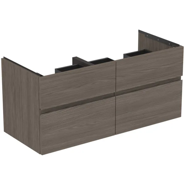 Ideal Standard Möbeldoppel-Waschtischunterschrank Finesse 1200x505x550mm Ulme dunkel Ideal Standard Möbeldoppel-Waschtischunterschrank Finesse 1200x505x550mm Ulme dunkel