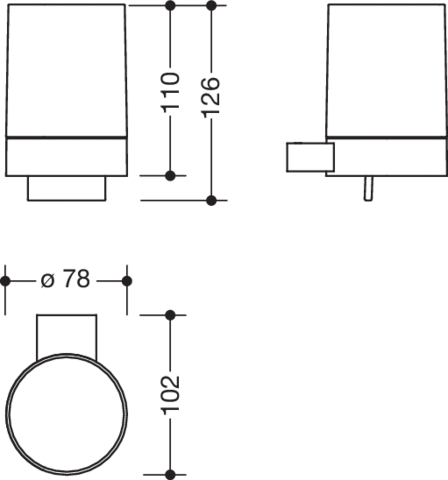 HEWI Seifenspender 10,2 cm