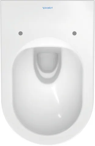 Duravit Wand-Tiefspül-WC inkl. WC-Sitz „ME by Starck“ 37,35 × 57 × 39,5 cm, Befestigung sichtbar, ohne Spülrand